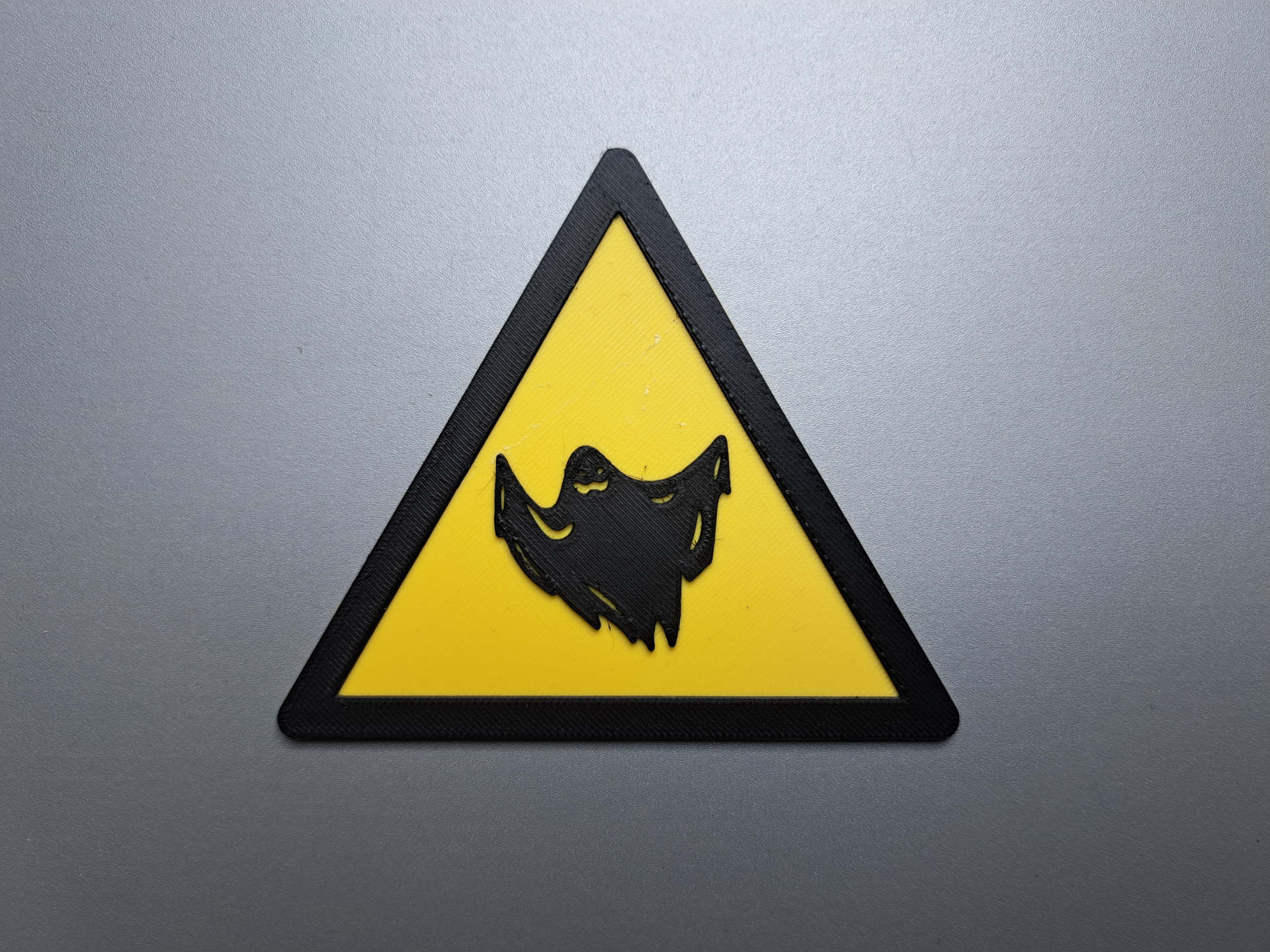 Ghost Warning Sign (ISO 7010 Style)