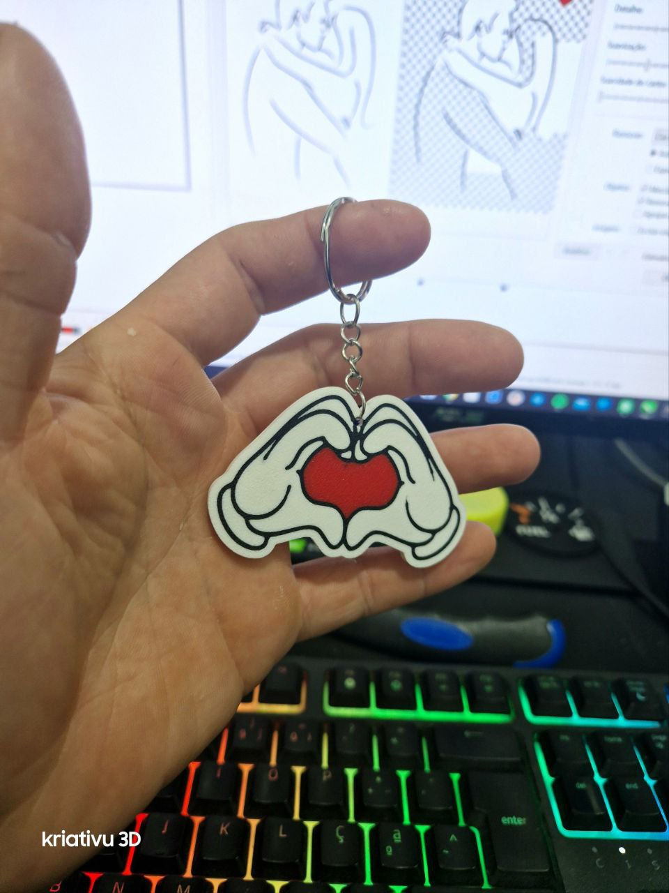 coração,  Mickey