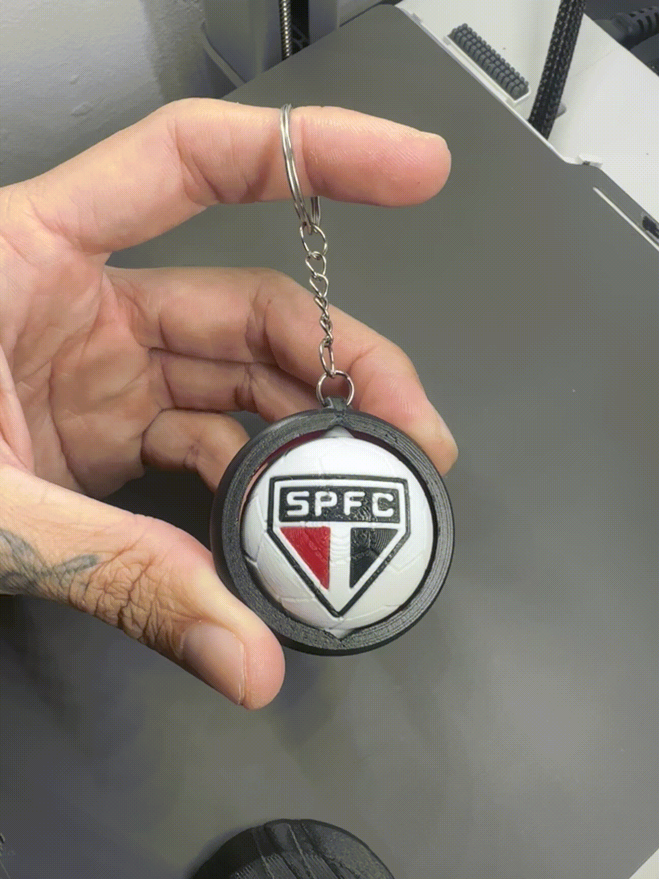 Chaveiro giratório São Paulo FC Multicor