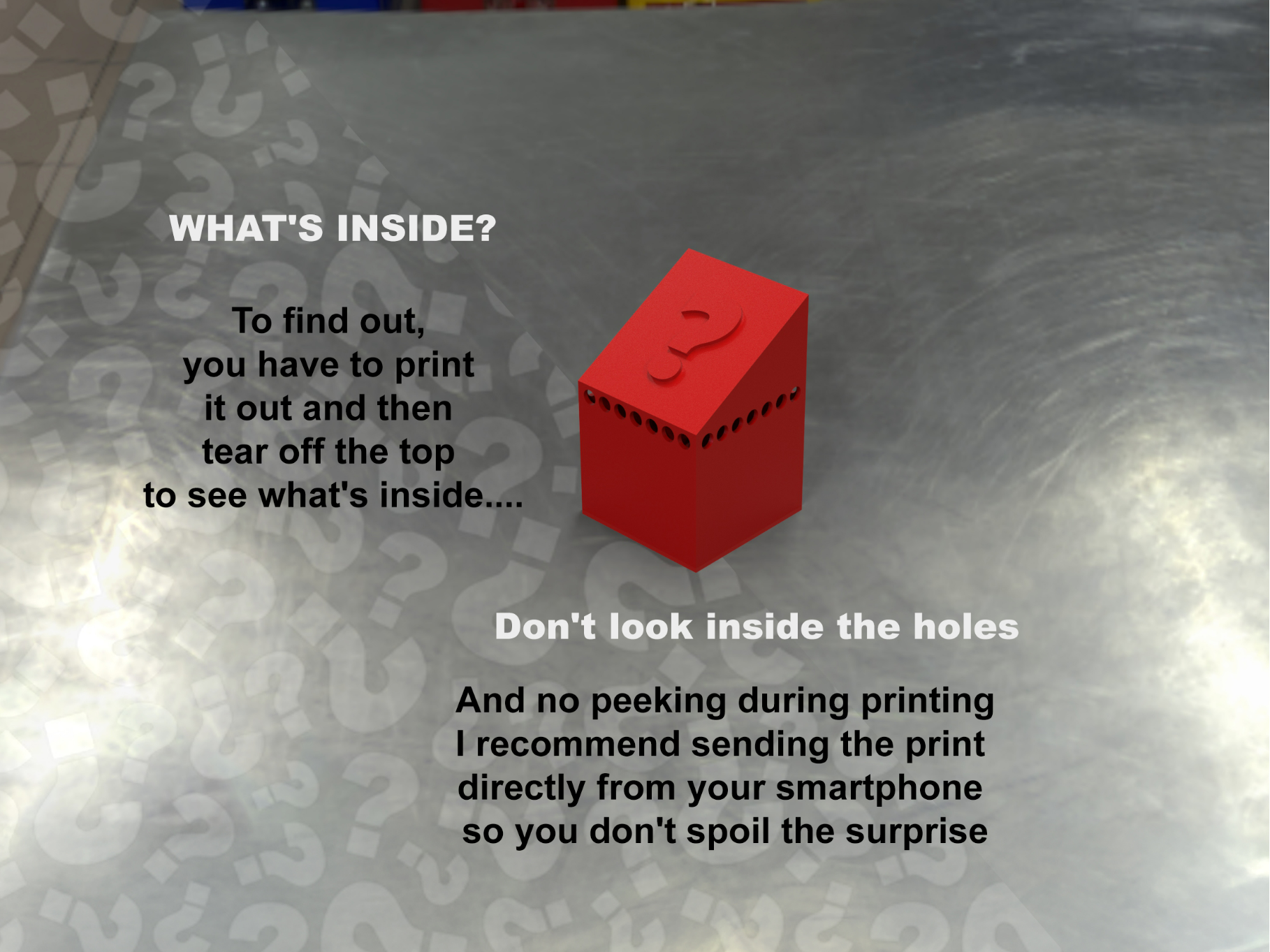 Mistery Box - Whats inside? Don't be too curious