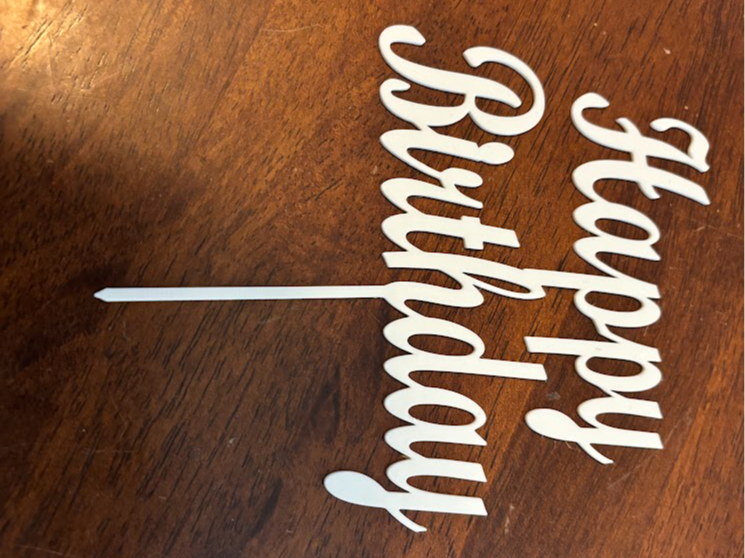 Happy Birthday Cake Topper
