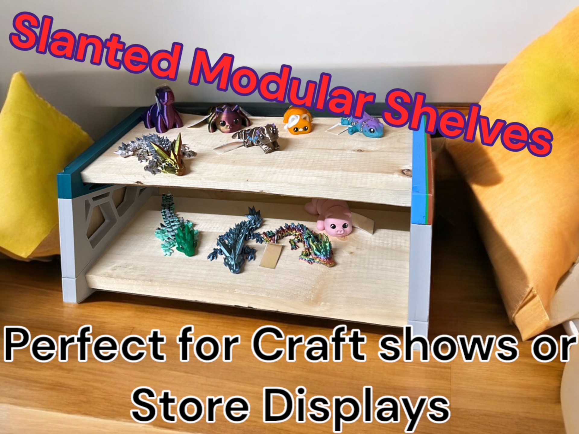 Slanted Modular Shelves - Craft Fair Display
