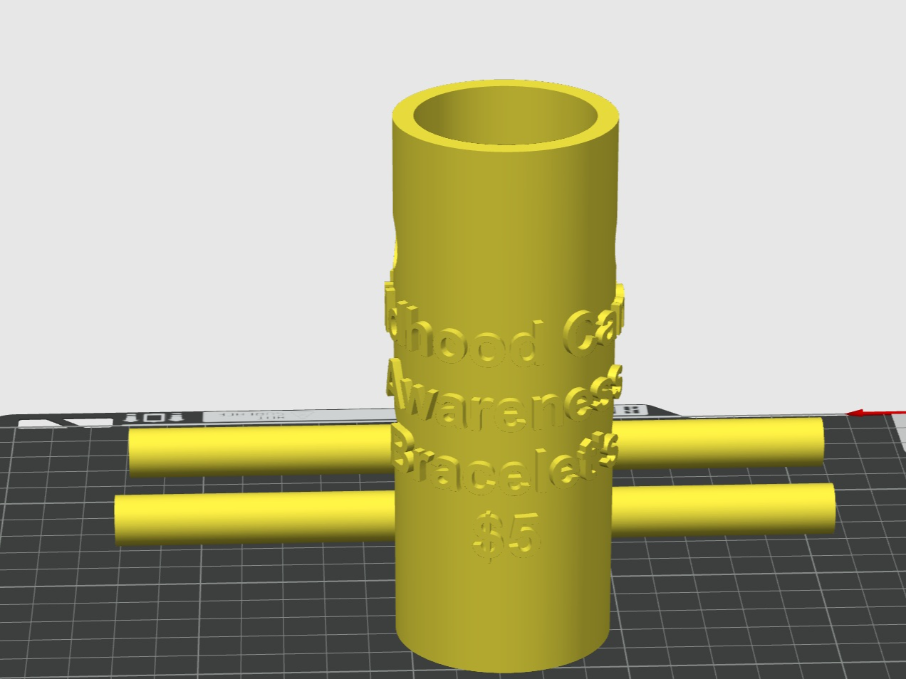 Childhood cancer awareness Bracelet stand