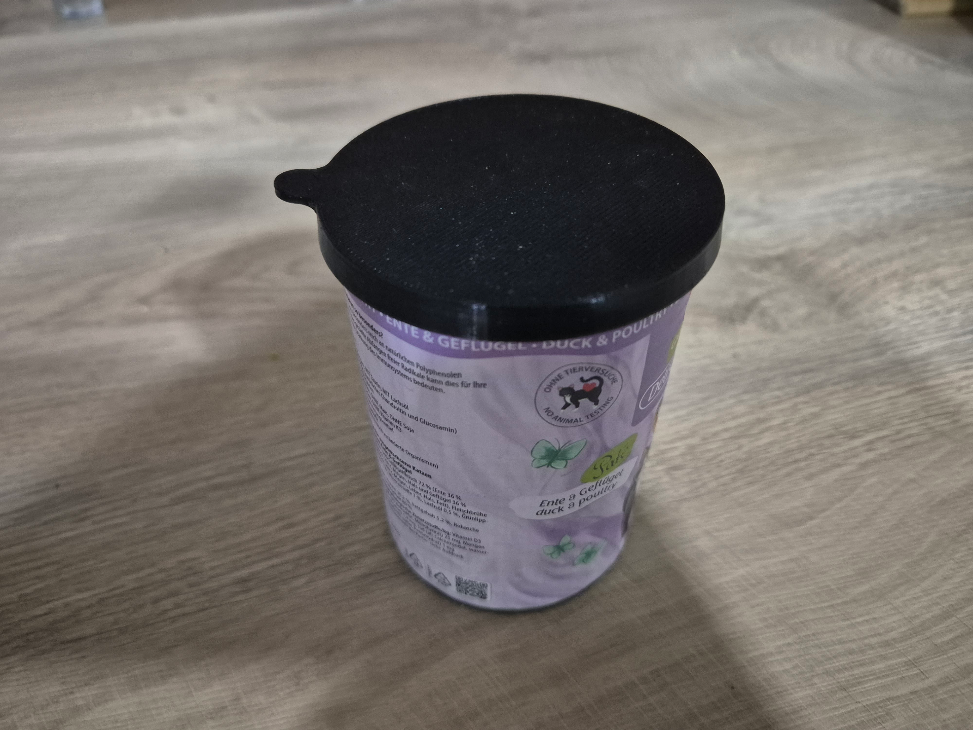 Cat Food Can Lid (75mm) with tab