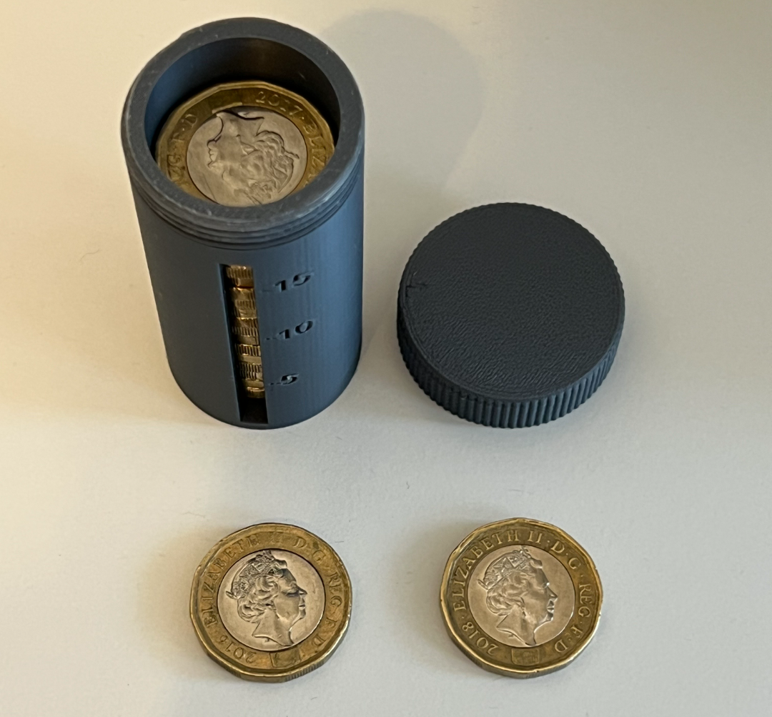 British Pound Coin Capsule/Holder - 20 Coins