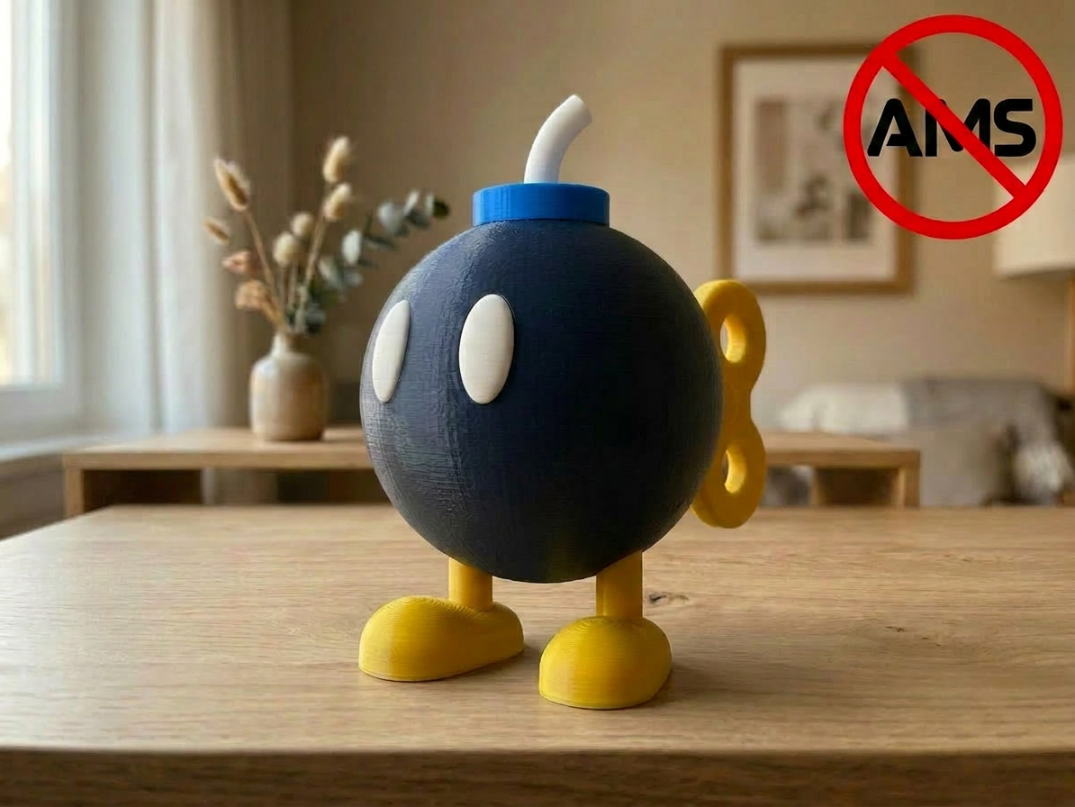 Bob-omb – Mario Figurine AMS + No AMS Versions