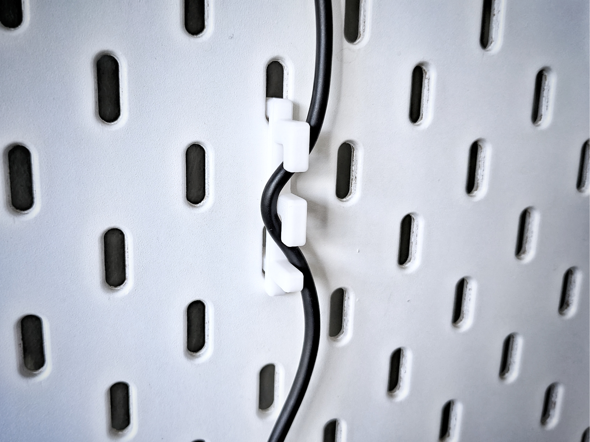 Simple Cable Hook for IKEA Skadis