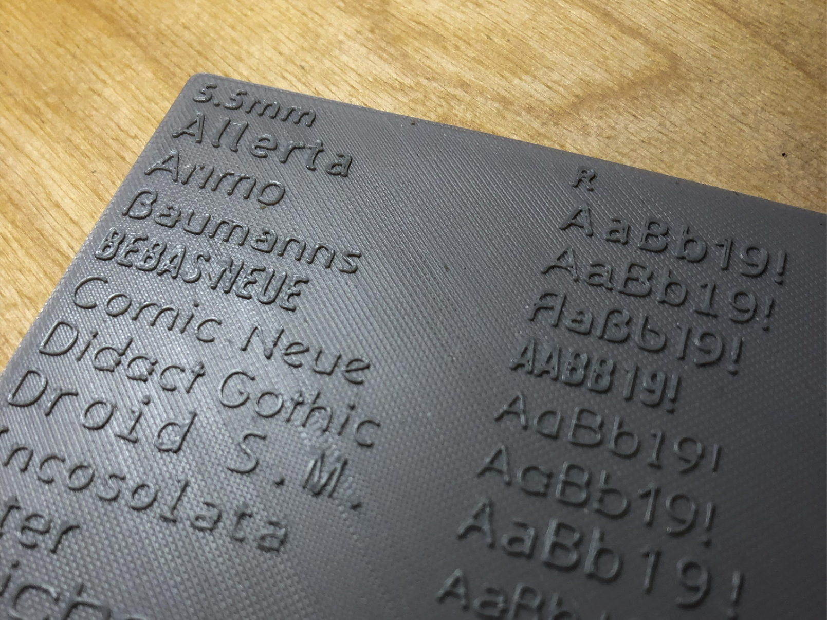 onshape sans font test/demo (parametric)
