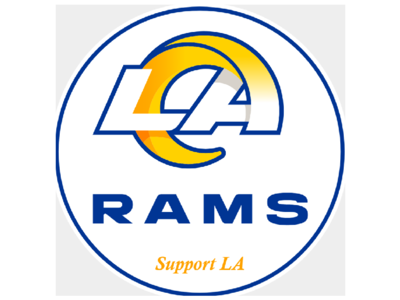 LA RAMS Support LA Sign