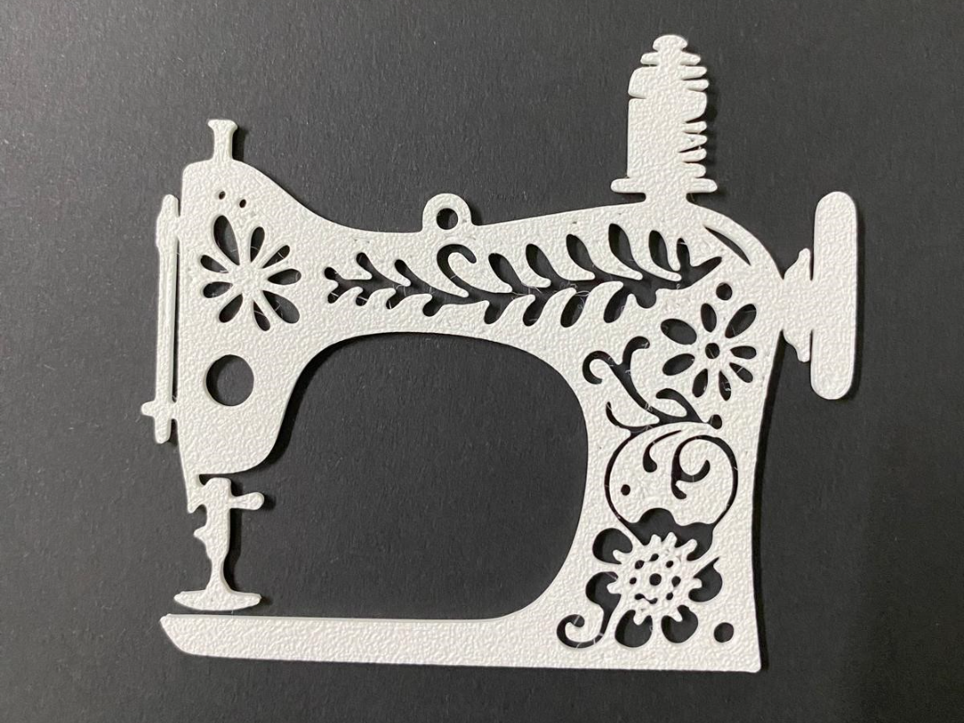 Sewing machine tree ornament