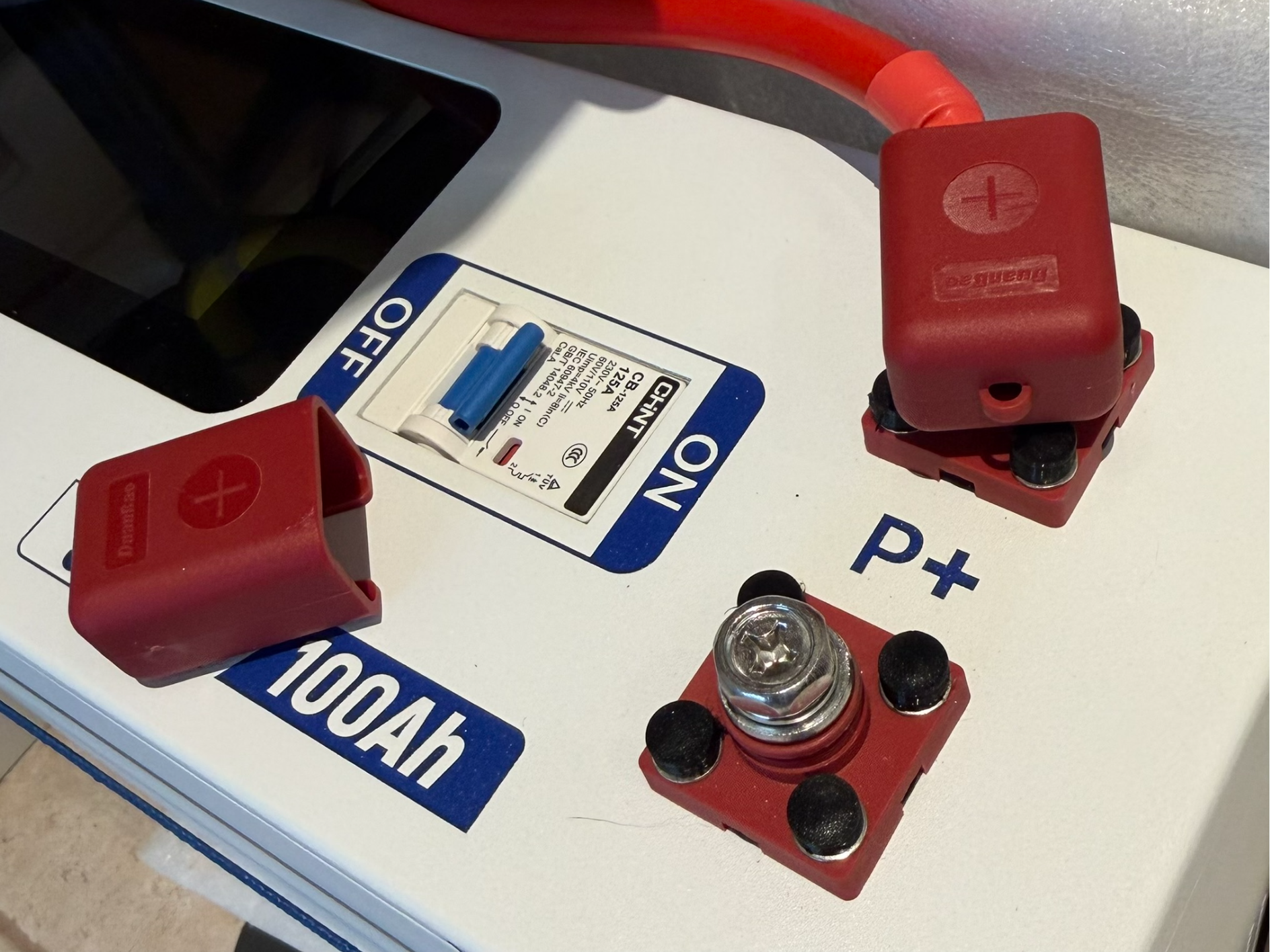 WattCycle 100Ah Rack Battery Gen 2 Terminal Caps
