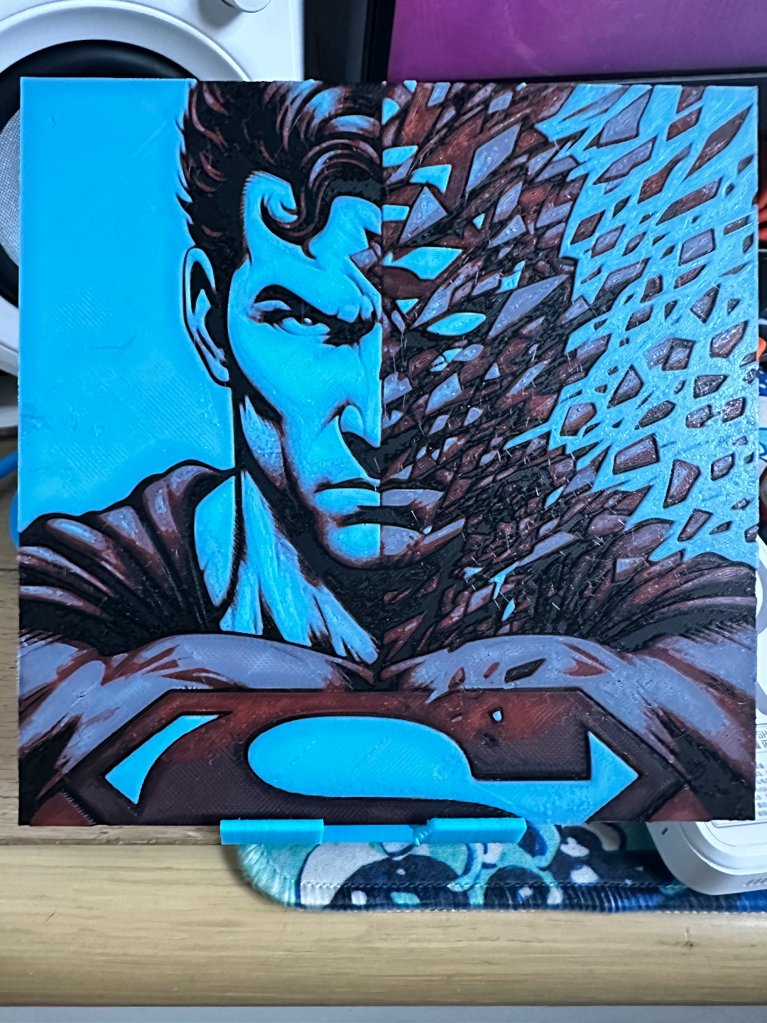 Superman Graffiti art (HueForge)
