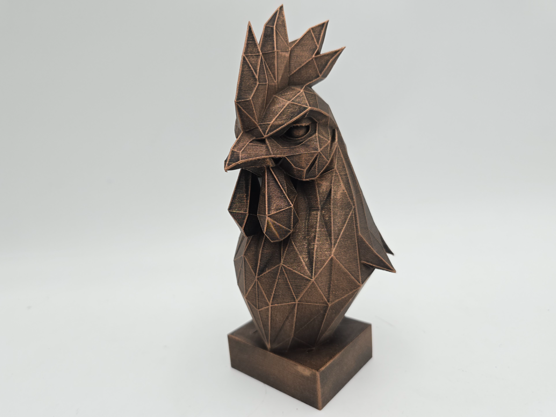 ROOSTER LOW POLY WELDING BUST