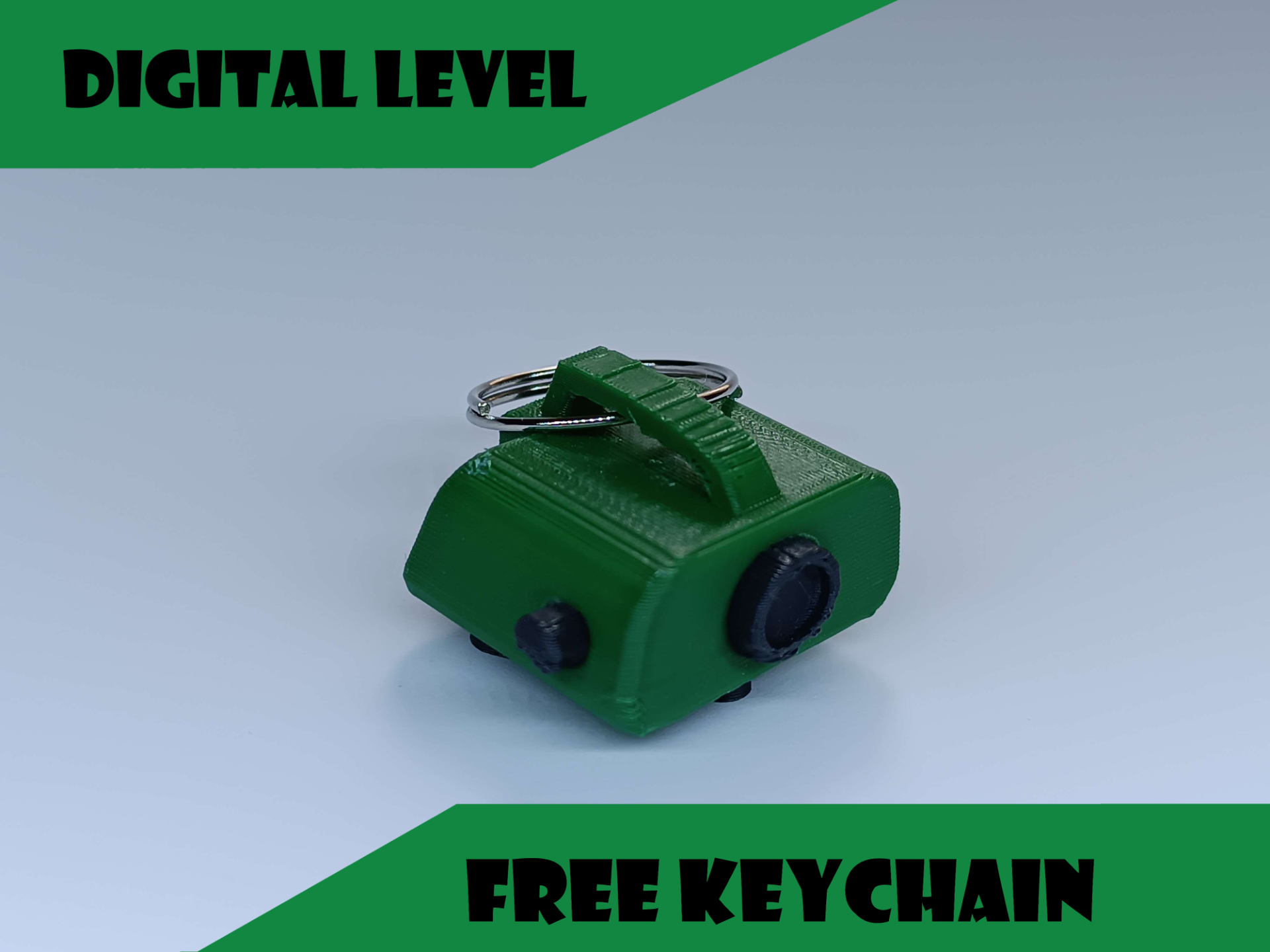 Digital level keychain