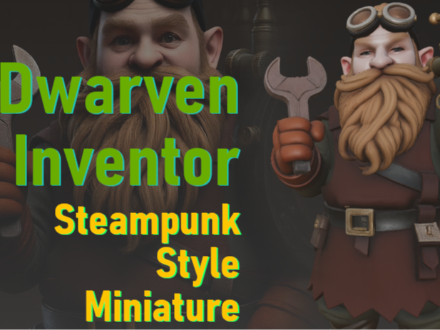 Dwarven Inventor – Steampunk Style Miniature