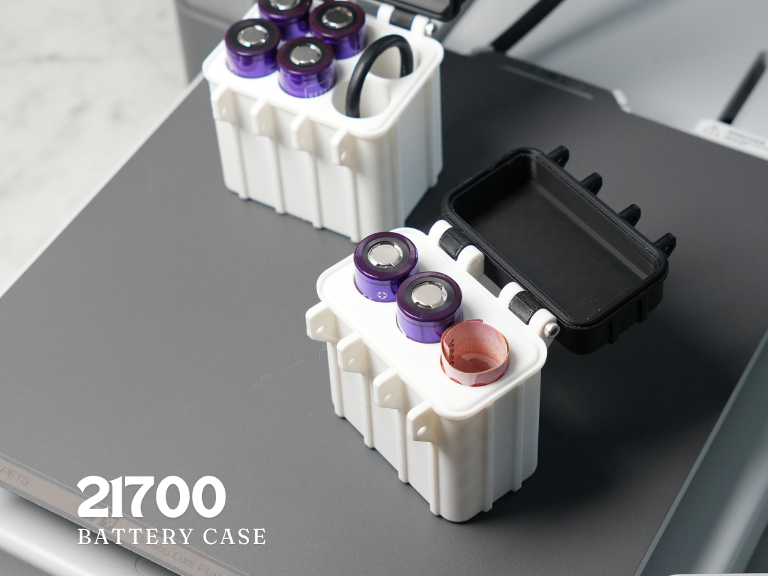 21700 Battery 6 Slot Rugged Case