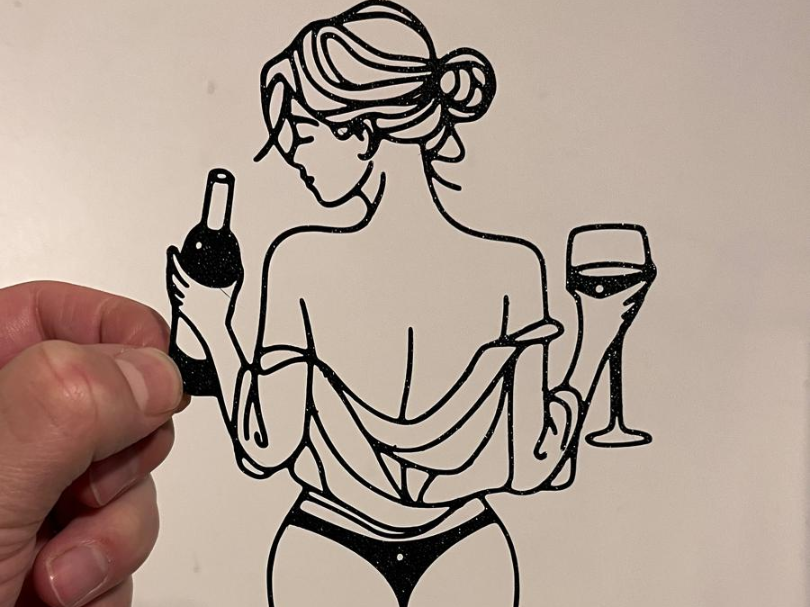 Woman Wine Decor