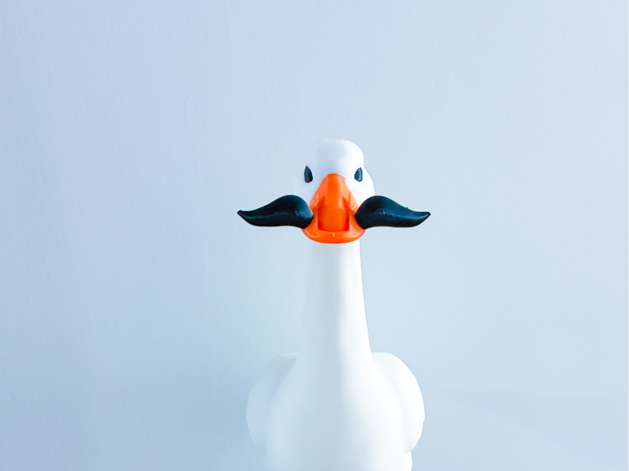 Mustache Desk Goose Gear