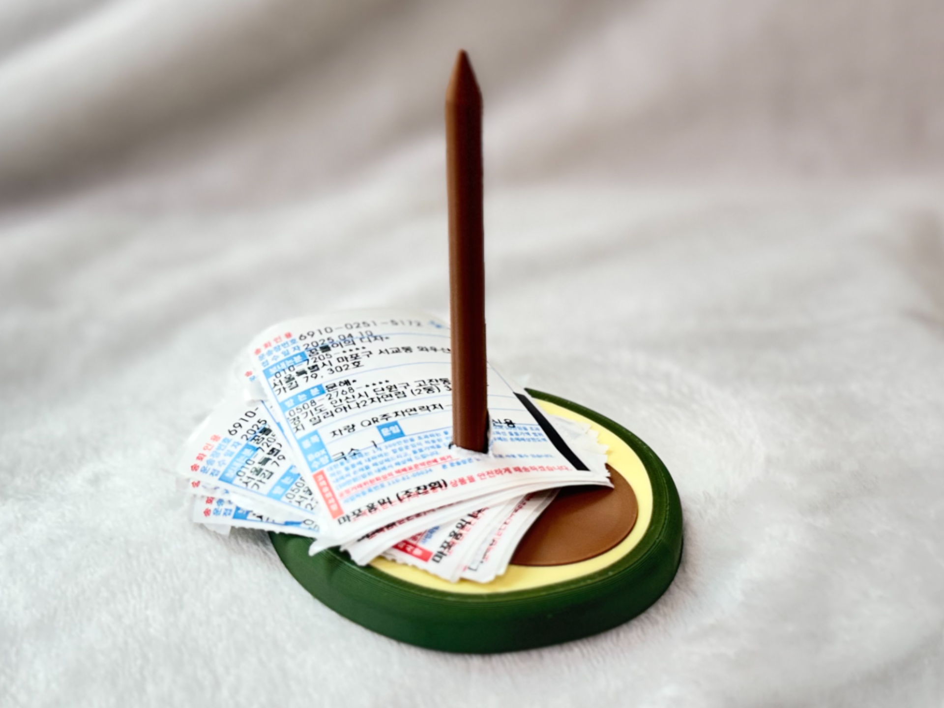 Avocado Receipt Holder