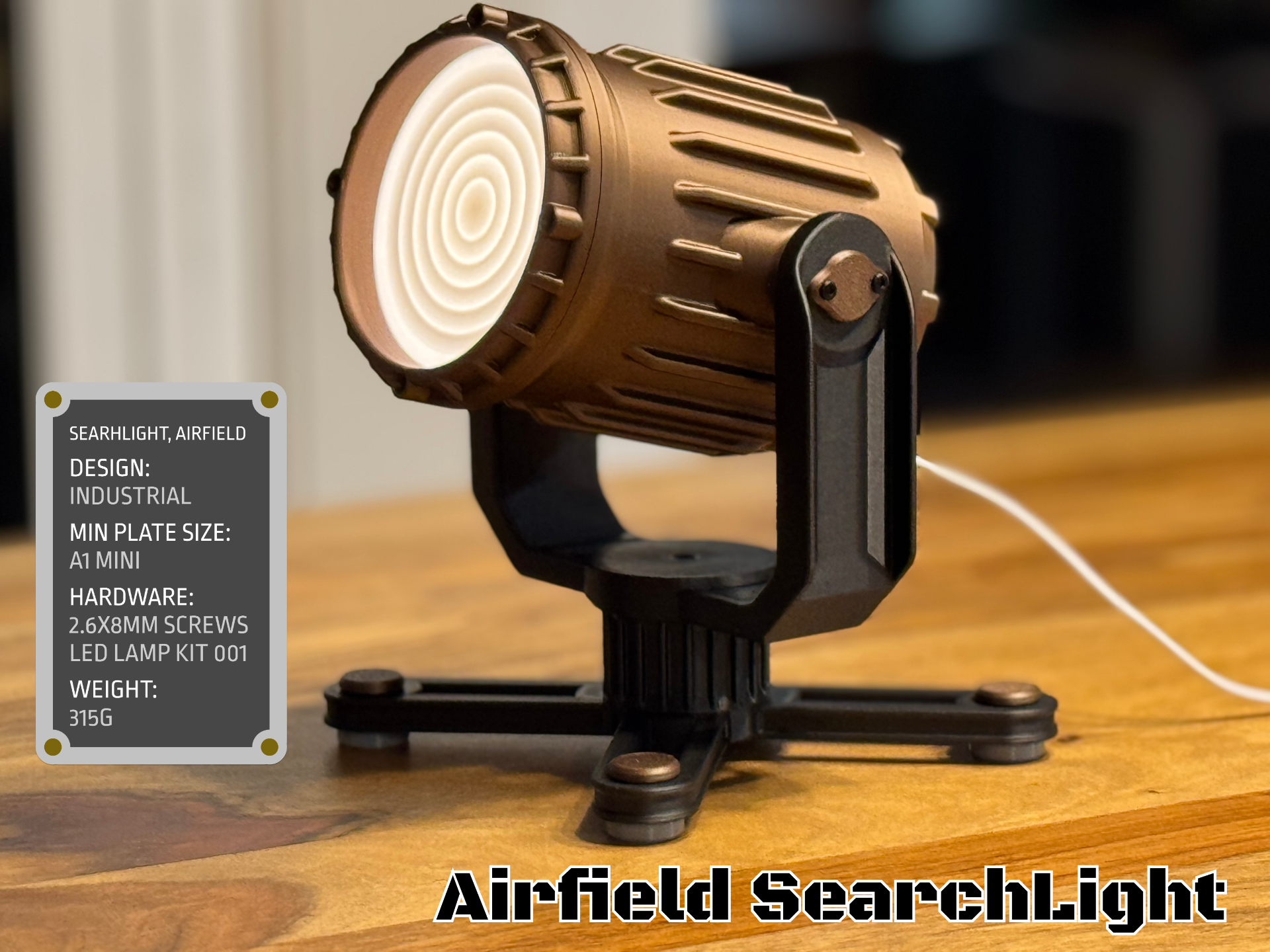 Airfield Searchlight - Industrial Lamp - Kit 001