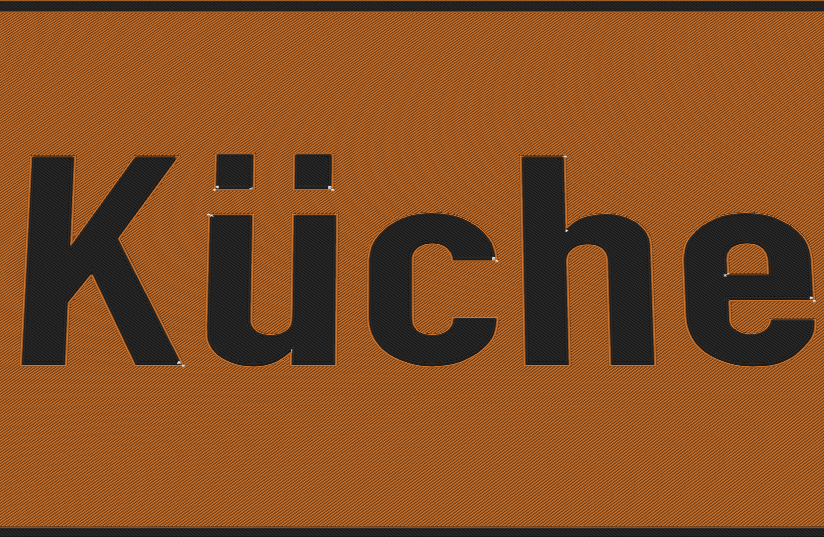 Türschild Küche