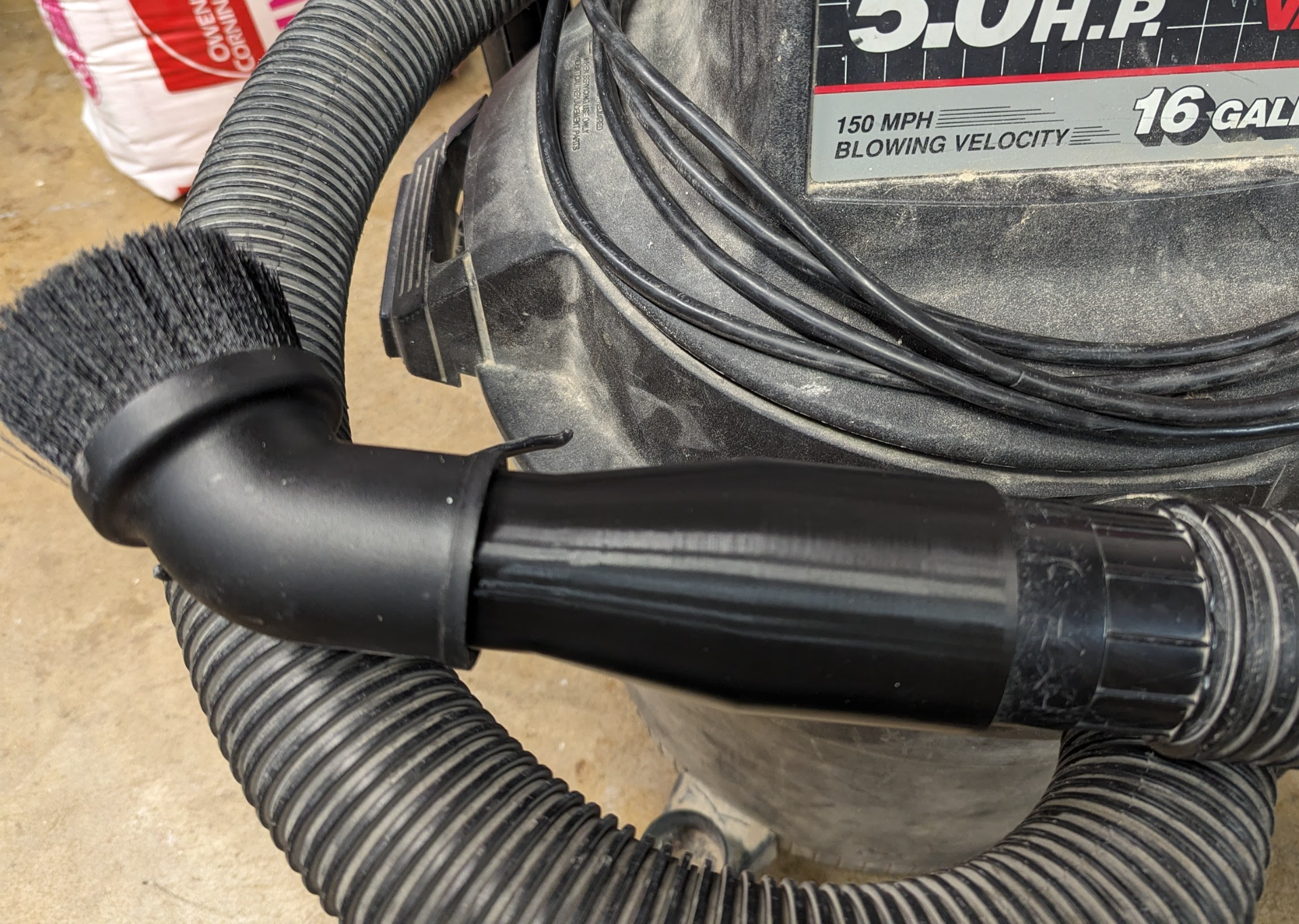 Shop vac adapter 2-1/2" hose to 1-7/8" accessories