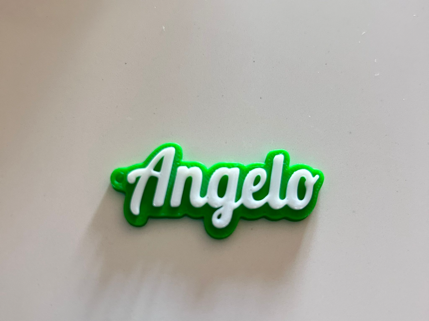 Angelo name keychain