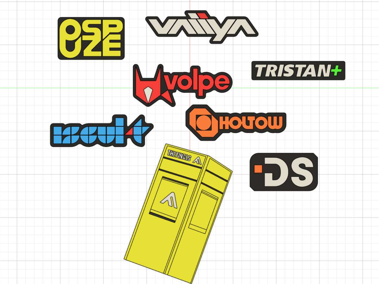 The Finals Sponsor and Stickers / Keychains