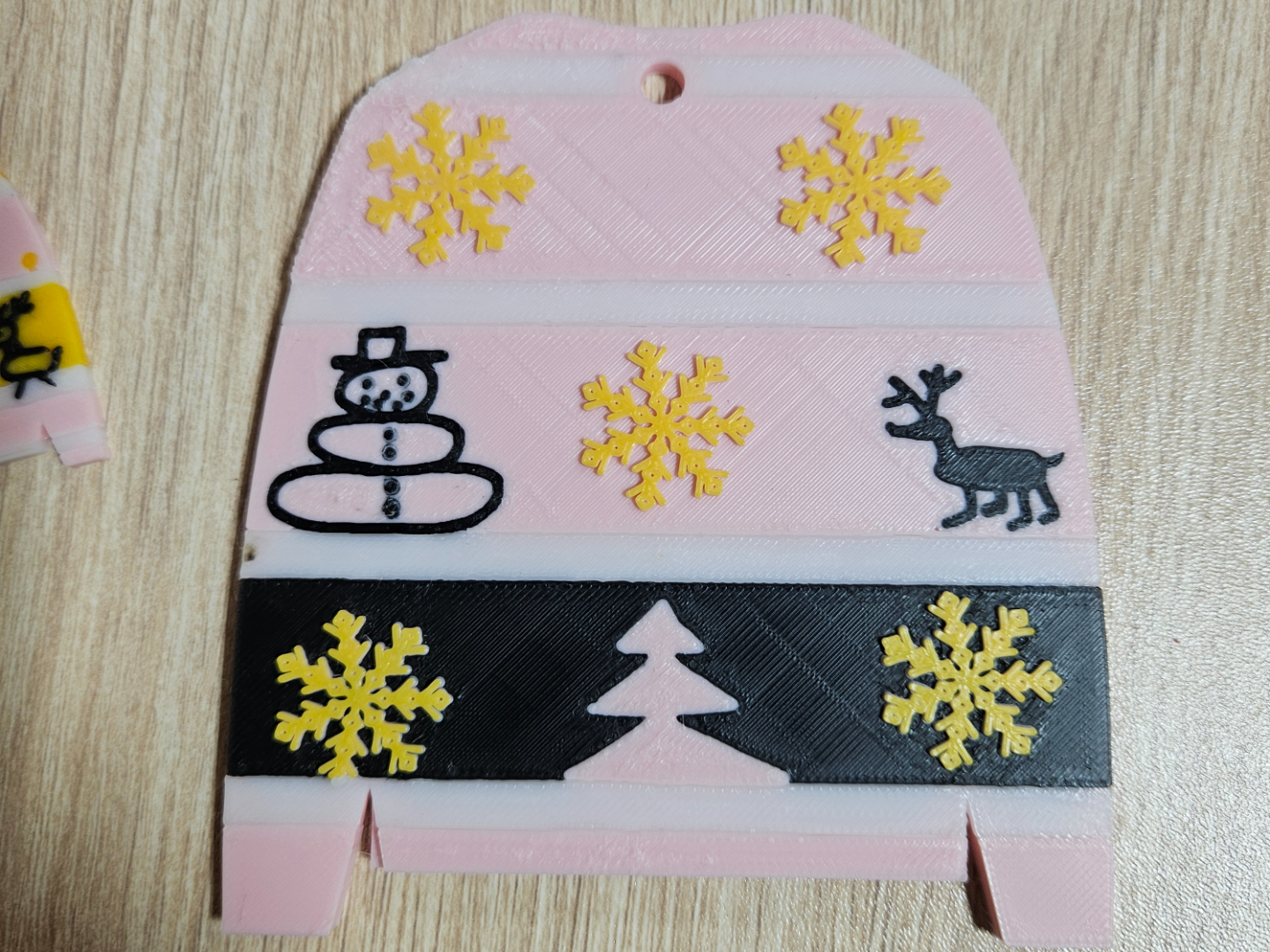 Ugly Sweater ornament and earrings