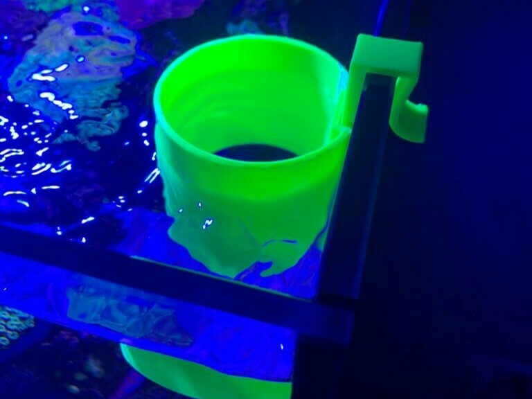 Adjustable fish feed tube aquarium fish tank reef