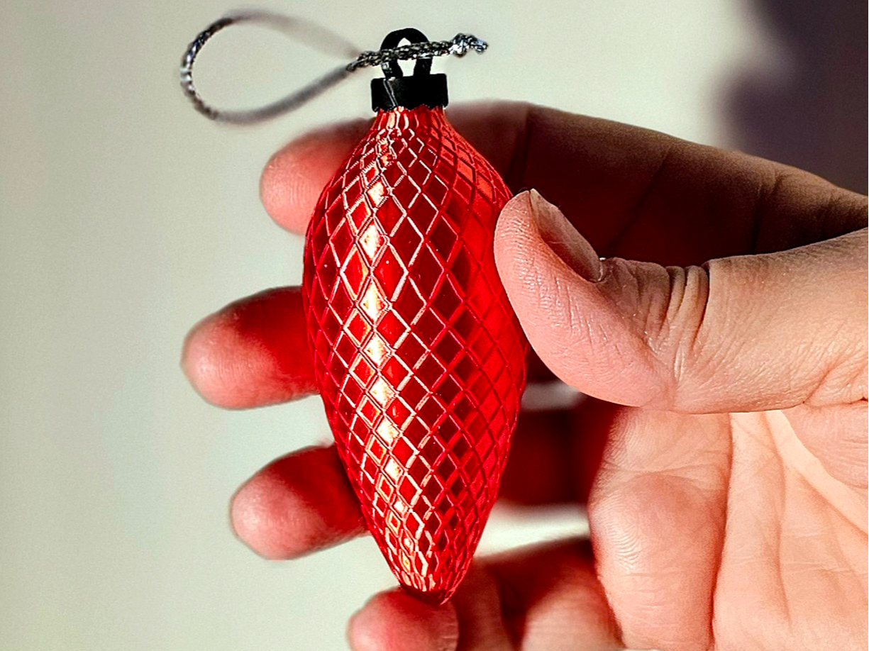 Christmas tree pine cone bauble