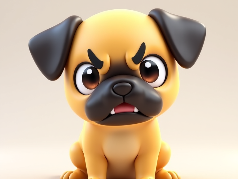 Doug The Pug - PrintMon 3D Animal Creature
