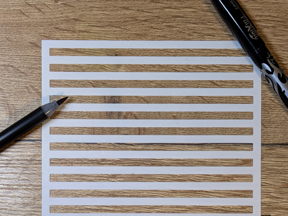 Journal-Zeilen Stencil/Schablone DIN A5
