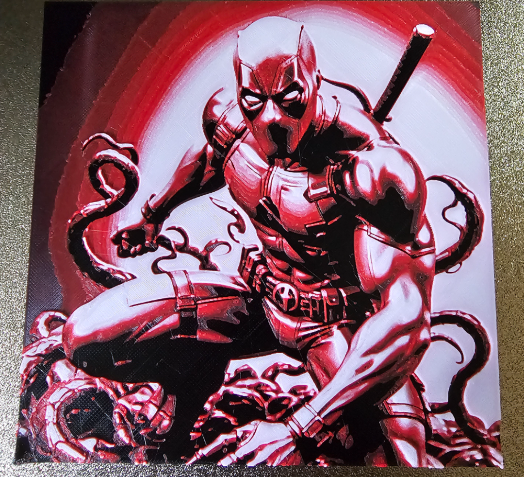 Deadpool w/ Symbiote Tendrils Hueforge