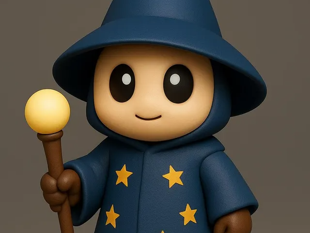 Chibi Wizard – Cute Magician Figure