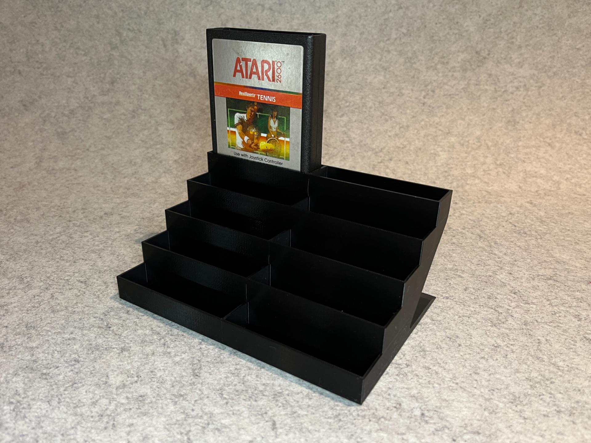 Display stand for Atari 2600 games cartridges
