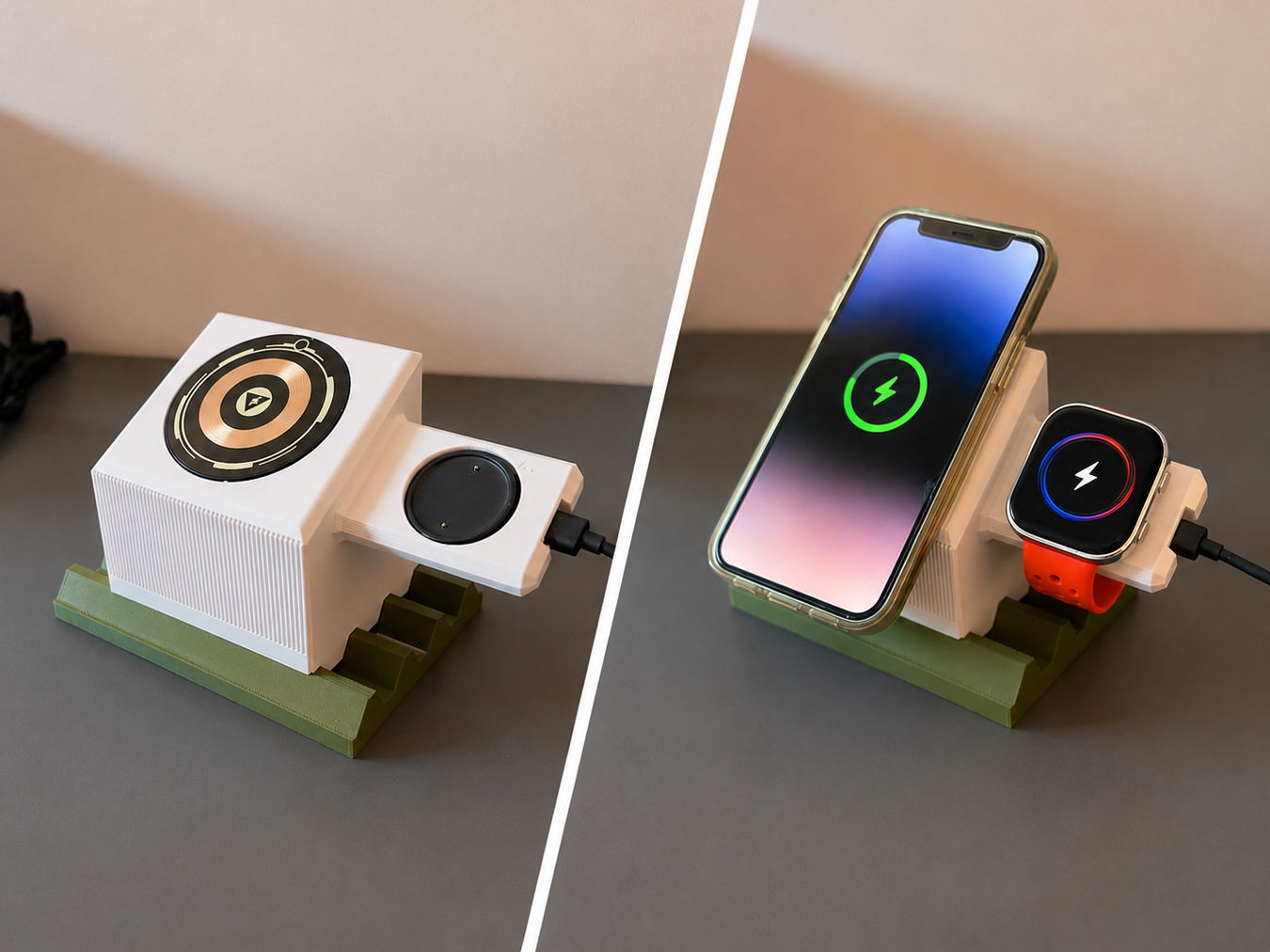 MOKU – Estación de carga dual MagSafe + reloj