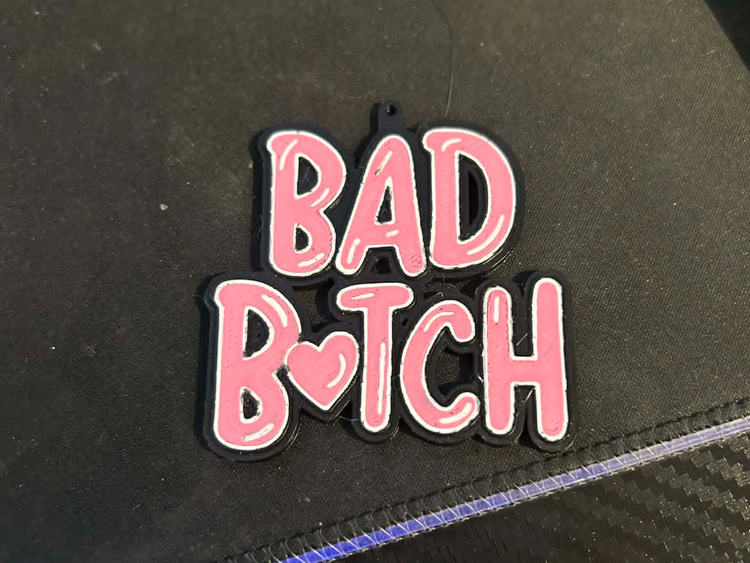 P Louise Bad Bitch Keyring