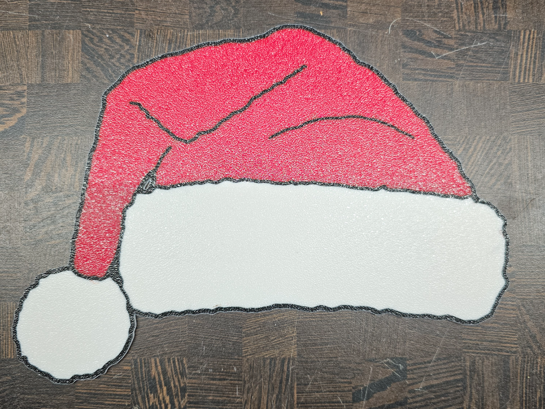 Weihnachtsschild – Nikolausmütze