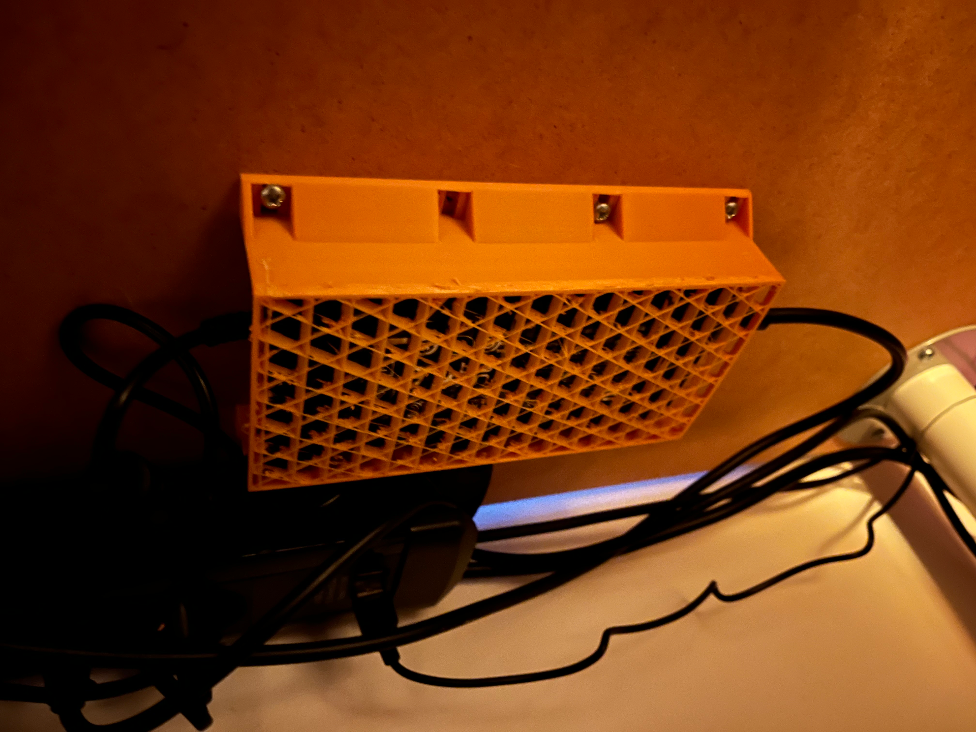 Under desk PSU holder
