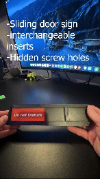 Modular Sliding Sign - Customizable Room Indicator