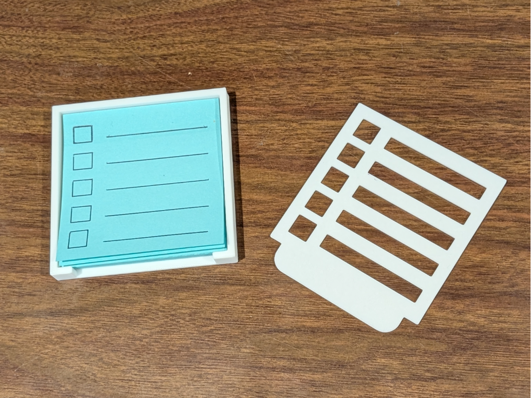 Precision To-Do List Stencil for 3x3 Sticky Notes