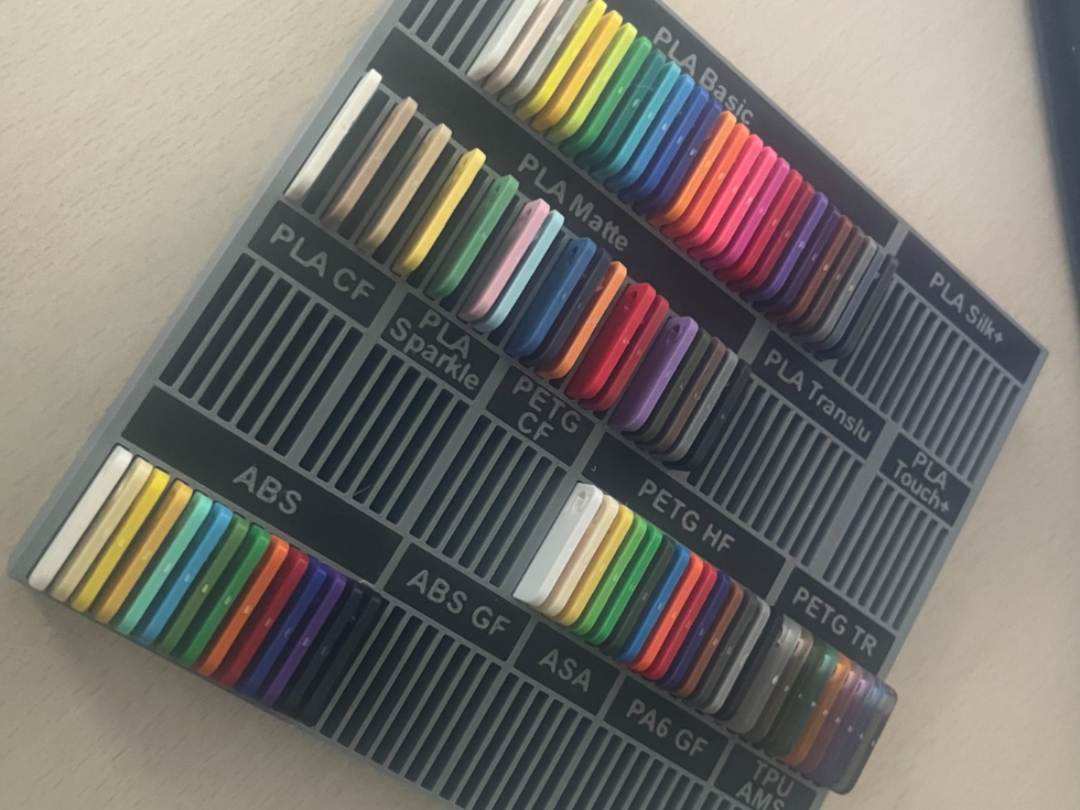echantillon 2 modeles PLA PETG et PLA PETG ABS ASA