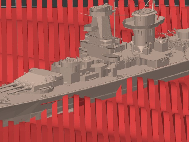 Pocket battleship 3d picture wave german fast