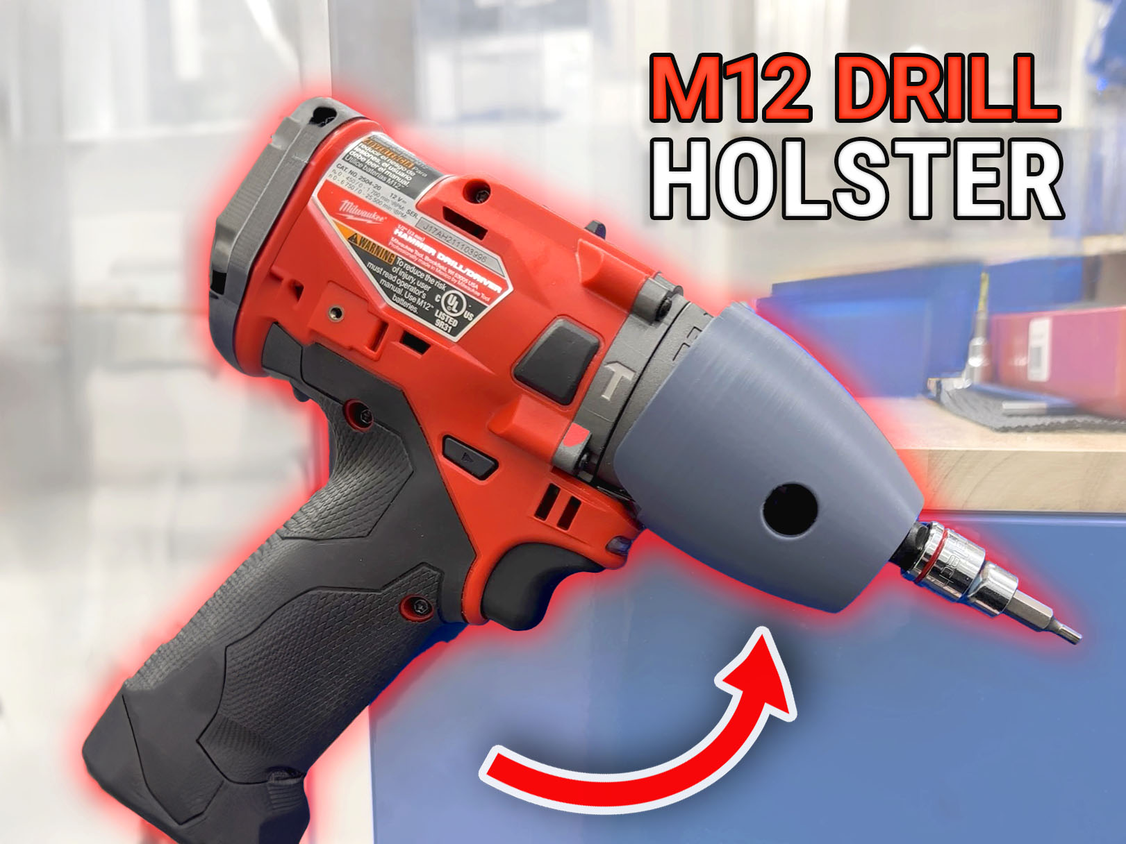 Milwaukee M12 Fuel 1/2" Driver Side Mount Holster Thing