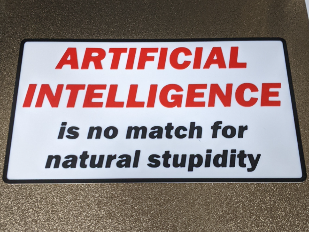 Artificial Intelligence Sign