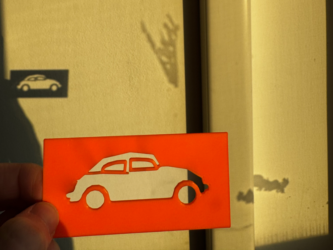Shadow card - car