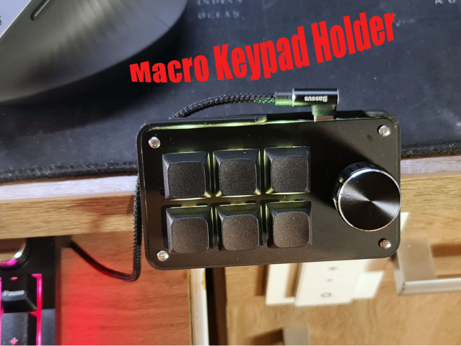 Holder for Programmable Macro Keyboard