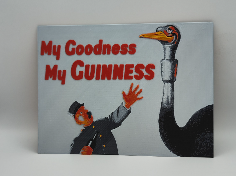 Vintage Guinness advertising poster 02 - Hueforge