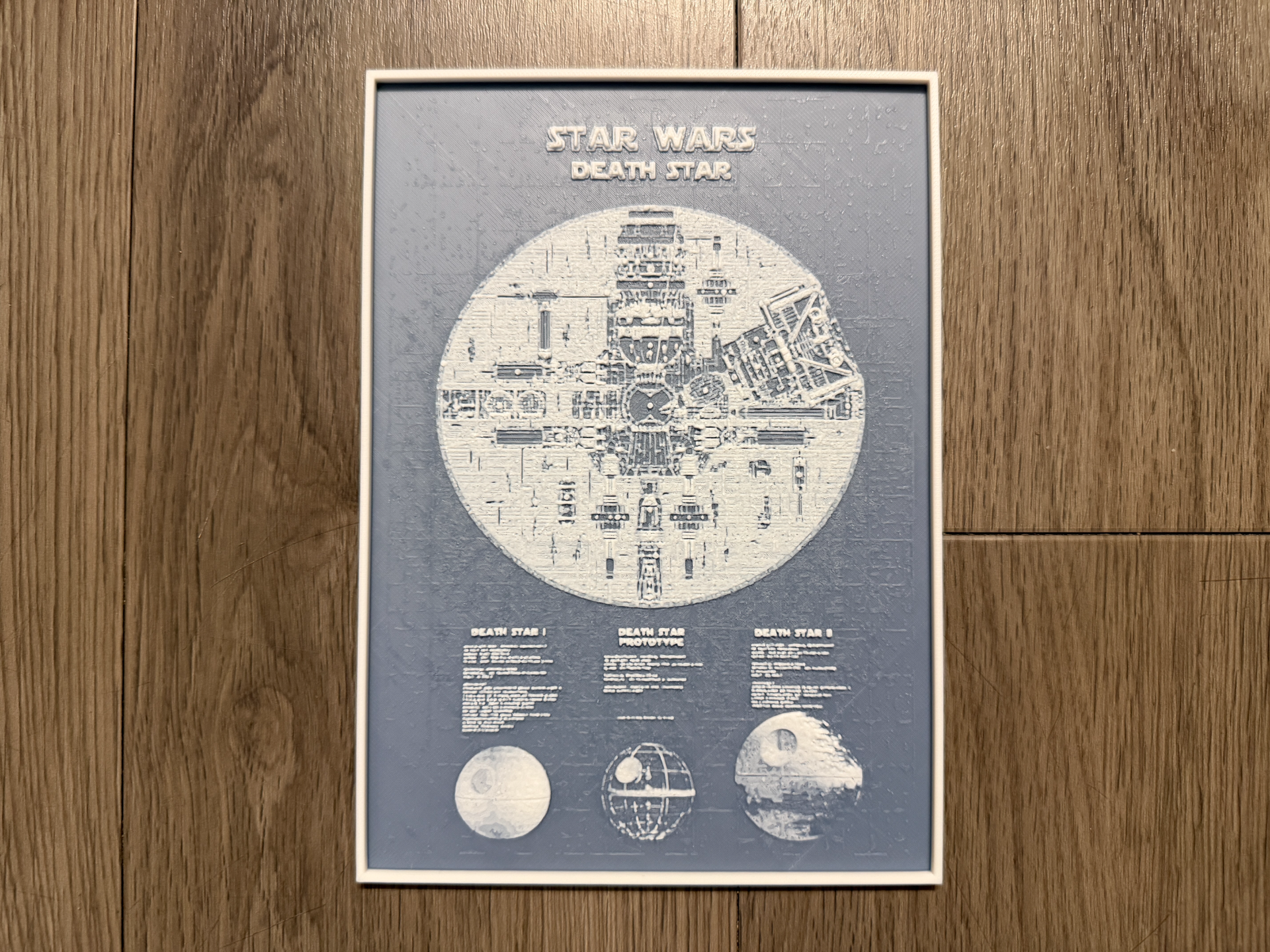 Death Star Blueprint Hueforge